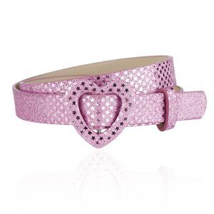 3179 Vintage Pink Glitter Belts Y2k Accessoriess For Women Girls Western Belt